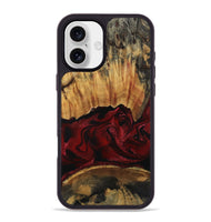 iPhone 16 Plus Wood Phone Case - Nellie (Red, 801870)