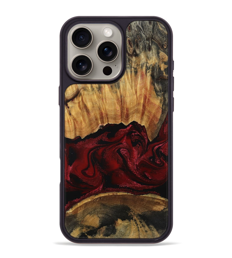 iPhone 16 Pro Max Wood Phone Case - Nellie (Red, 801870)