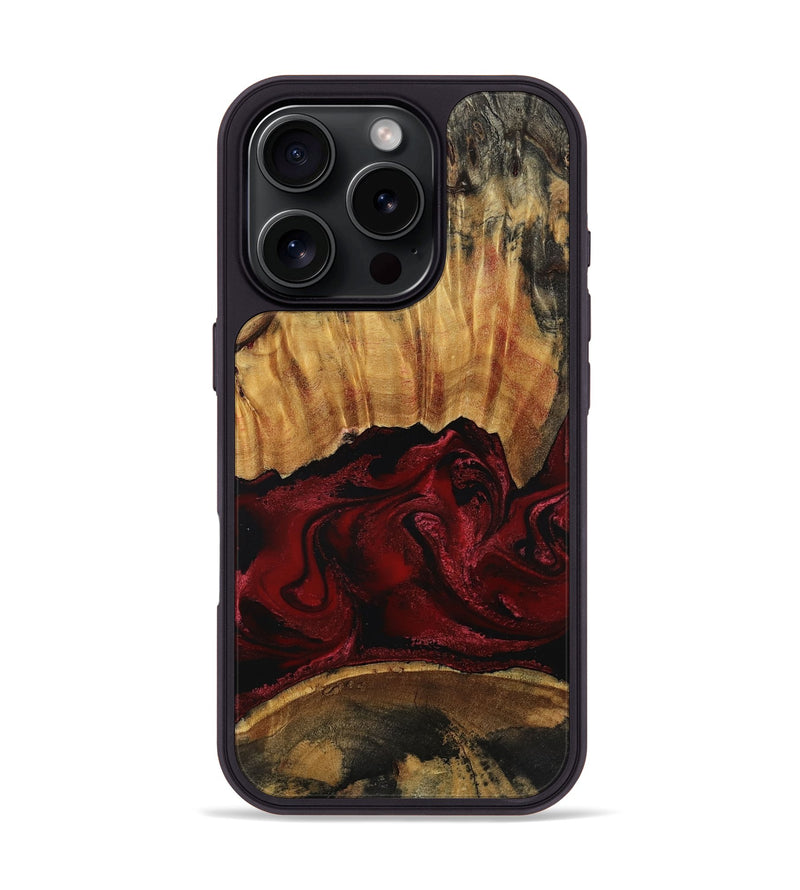 iPhone 16 Pro Wood Phone Case - Nellie (Red, 801870)