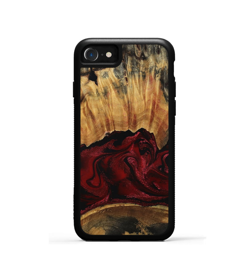 iPhone SE Wood Phone Case - Nellie (Red, 801870)