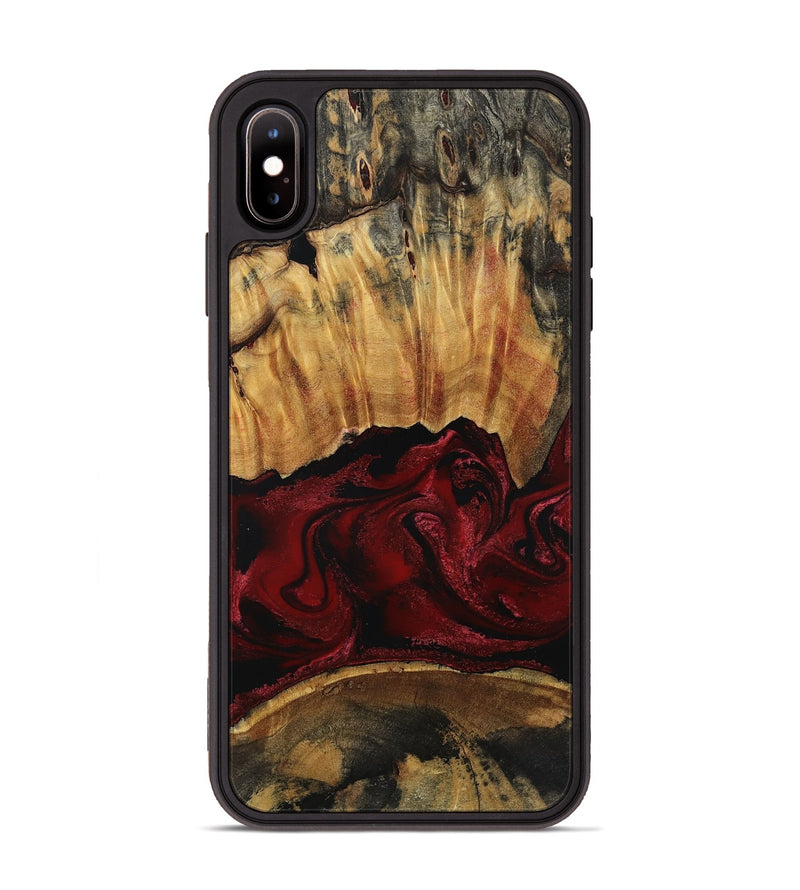iPhone Xs Max Wood Phone Case - Nellie (Red, 801870)