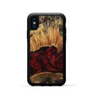iPhone Xs Wood Phone Case - Nellie (Red, 801870)
