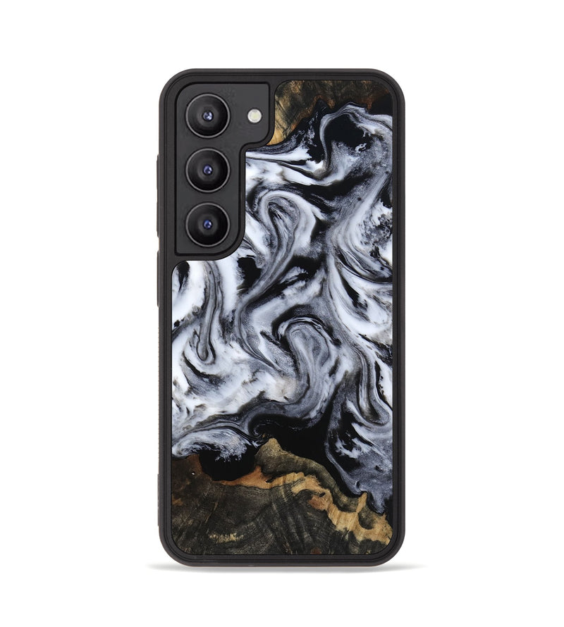 Galaxy S23 Wood Phone Case - Tressie (Black & White, 801871)