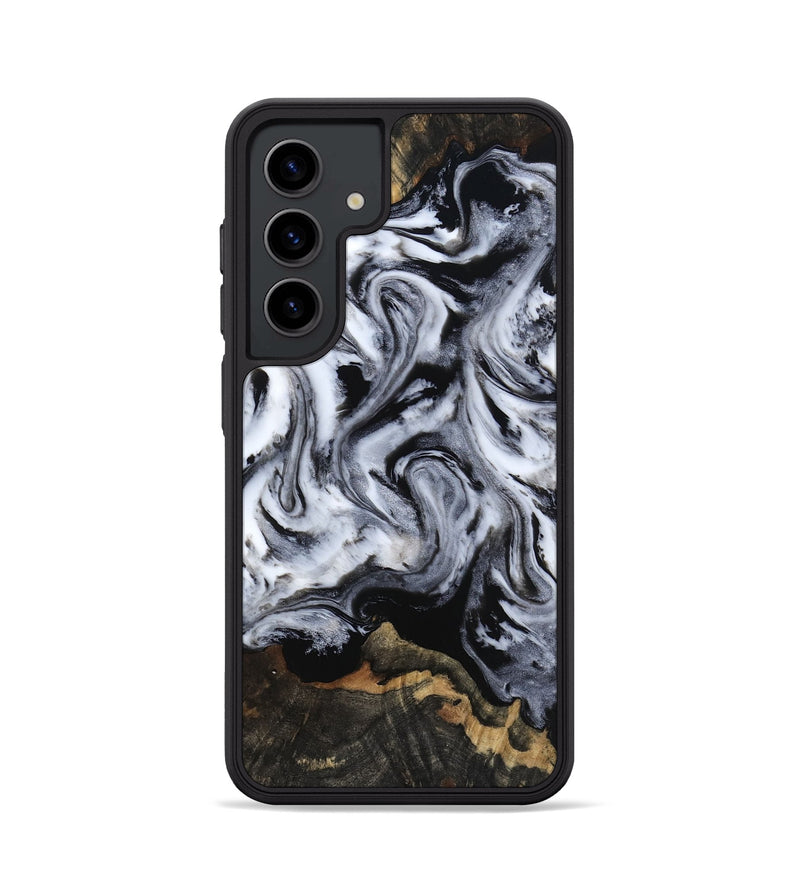 Galaxy S24 Wood Phone Case - Tressie (Black & White, 801871)