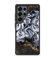 Galaxy S25 Ultra Wood Phone Case - Tressie (Black & White, 801871)
