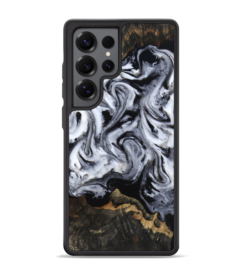 Galaxy S25 Ultra Wood Phone Case - Tressie (Black & White, 801871)