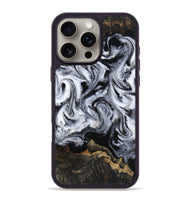 iPhone 16 Pro Max Wood Phone Case - Tressie (Black & White, 801871)