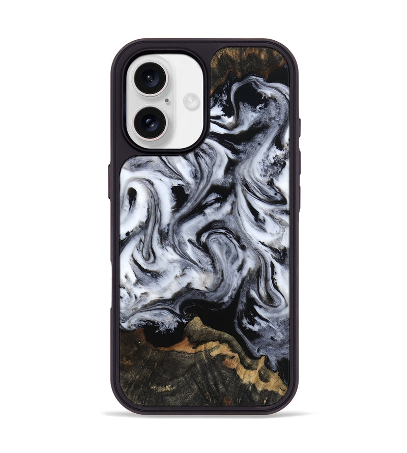 iPhone 17 Wood Phone Case - Tressie (Black & White, 801871)
