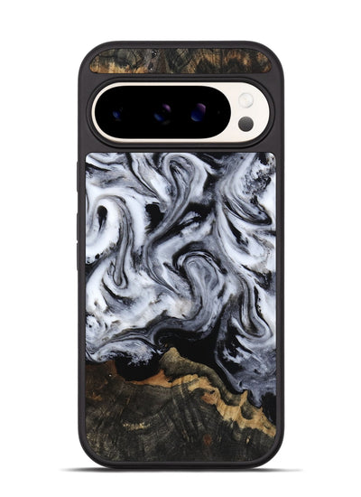 Pixel 9 Pro Wood Phone Case - Tressie (Black & White, 801871)