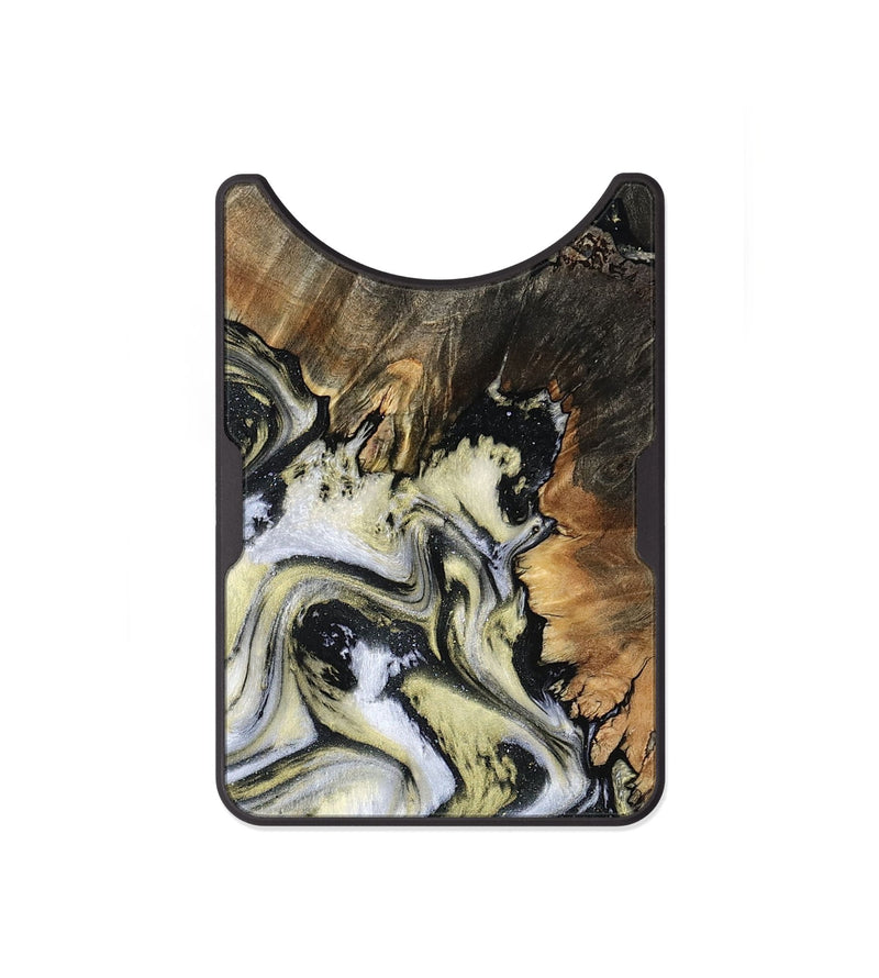 Alloy Wood Wallet - Ocean (Black & White, 801872)