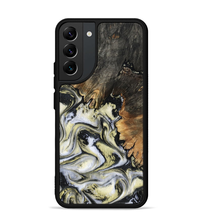 Galaxy S22 Plus Wood Phone Case - Ocean (Black & White, 801872)