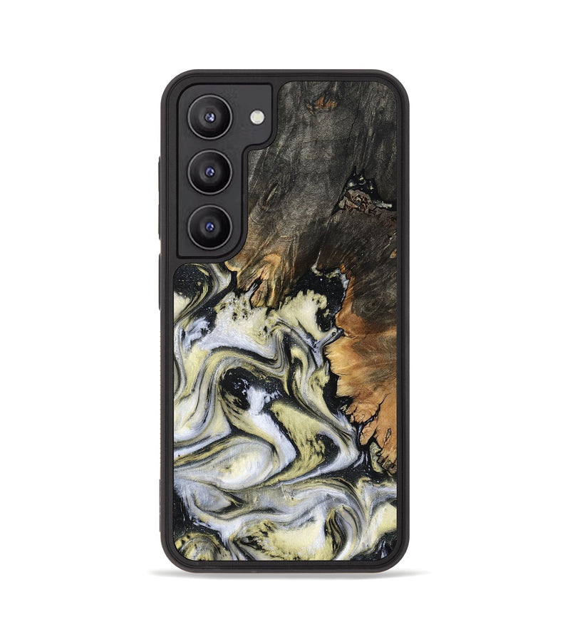 Galaxy S23 Wood Phone Case - Ocean (Black & White, 801872)