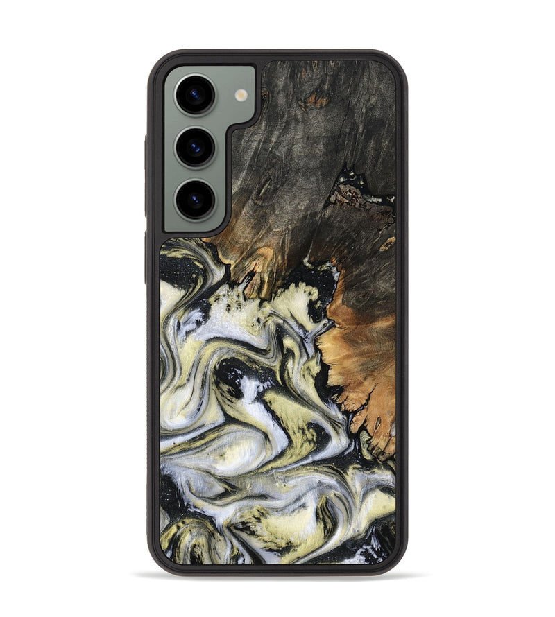 Galaxy S23 Plus Wood Phone Case - Ocean (Black & White, 801872)
