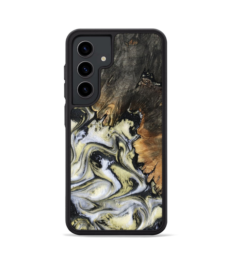 Galaxy S24 Wood Phone Case - Ocean (Black & White, 801872)