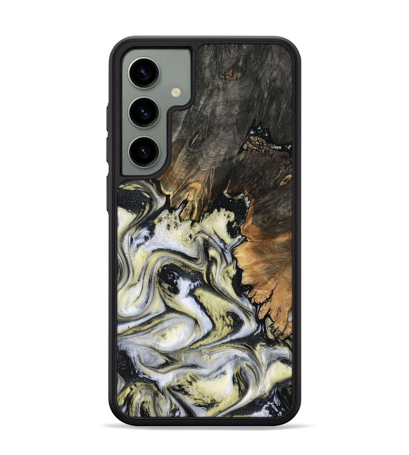 Galaxy S24 Plus Wood Phone Case - Ocean (Black & White, 801872)