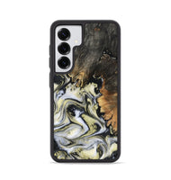 Galaxy S25 Wood Phone Case - Ocean (Black & White, 801872)