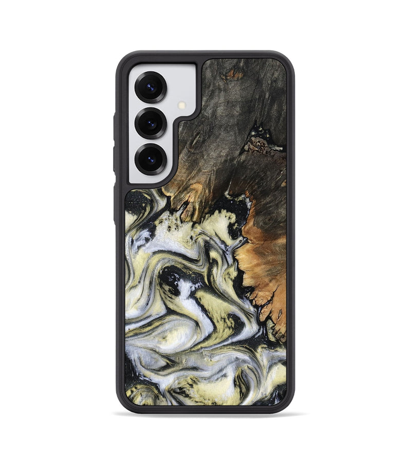 Galaxy S25 Wood Phone Case - Ocean (Black & White, 801872)