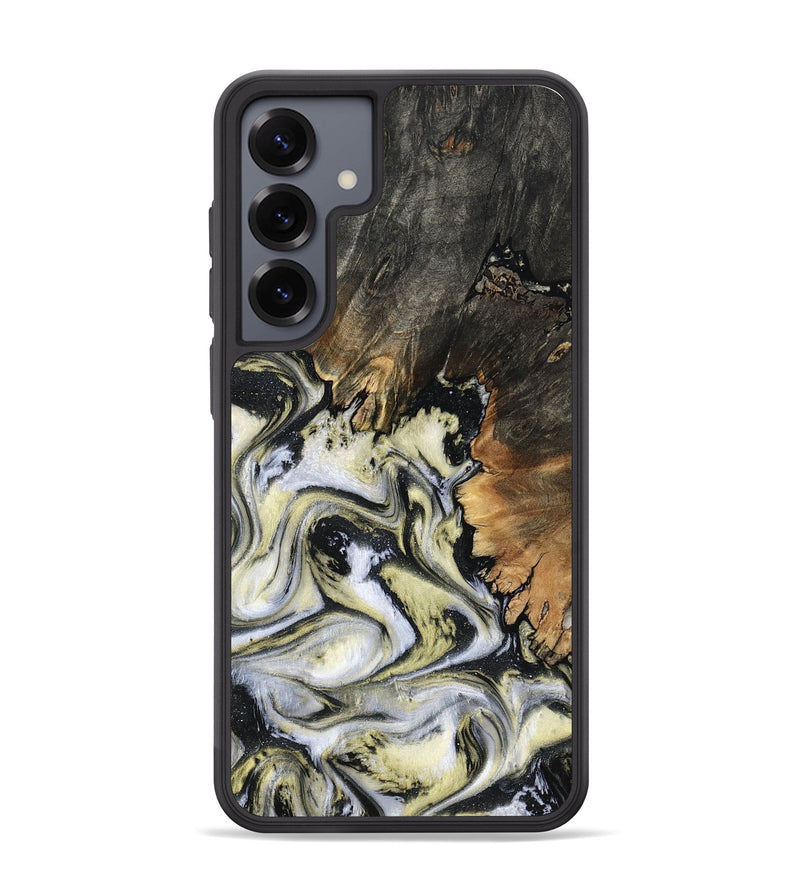 Galaxy S25 Plus Wood Phone Case - Ocean (Black & White, 801872)