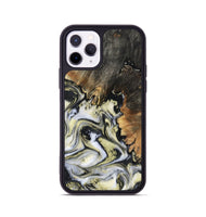 iPhone 11 Pro Wood Phone Case - Ocean (Black & White, 801872)