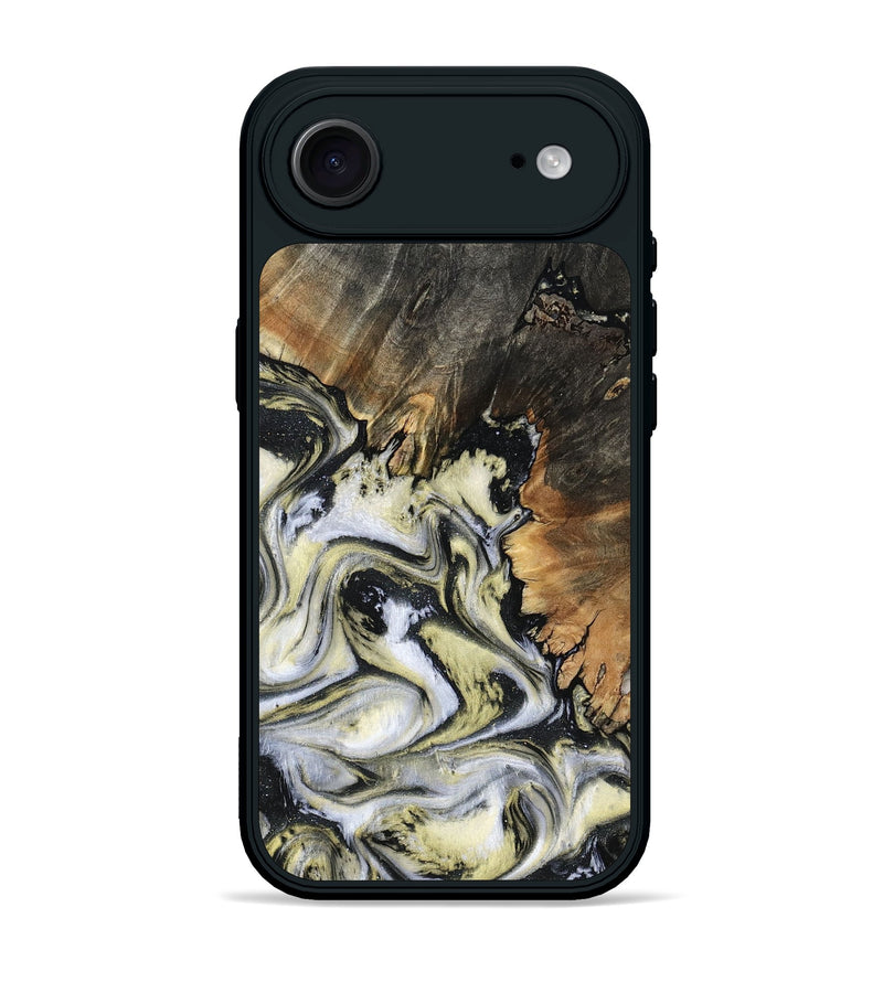 iPhone 17 Air Wood Phone Case - Ocean (Black & White, 801872)