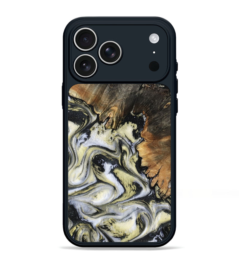 iPhone 17 Pro Max Wood Phone Case - Ocean (Black & White, 801872)