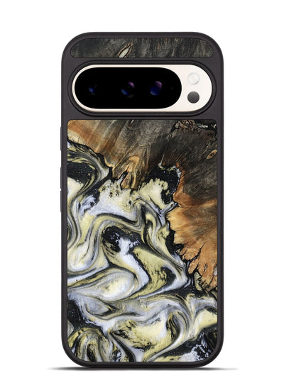 Pixel 9 Wood Phone Case - Ocean (Black & White, 801872)