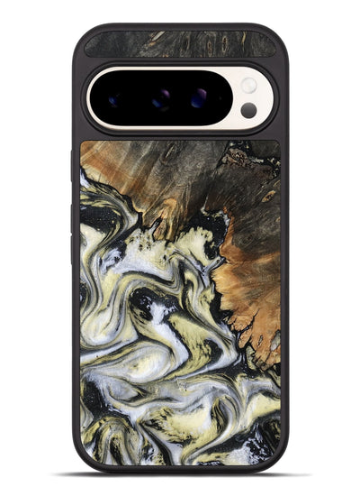 Pixel 9 Pro XL Wood Phone Case - Ocean (Black & White, 801872)