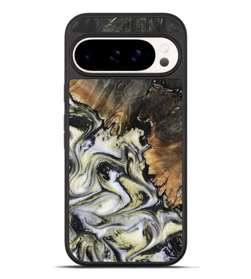 Pixel 9 Pro XL Wood Phone Case - Ocean (Black & White, 801872)