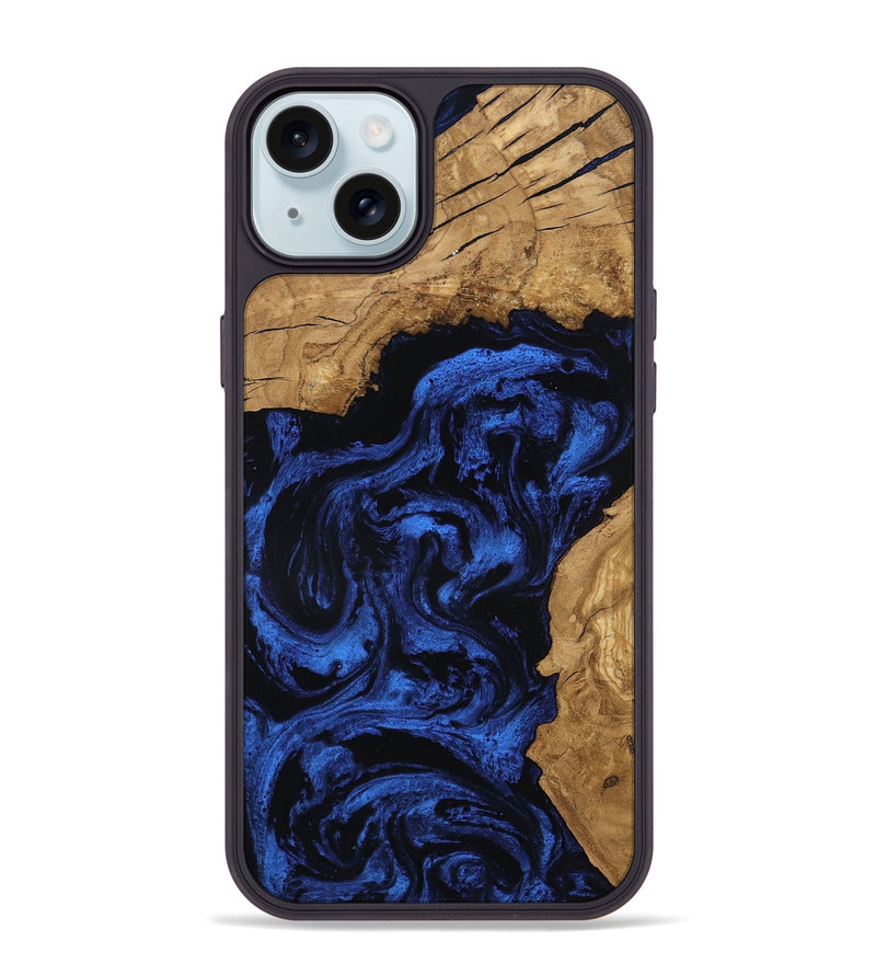 iPhone 15 Plus Wood Phone Case - Nylah (Ancient Olive, 801874)