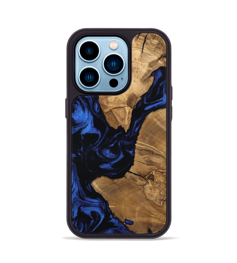 iPhone 14 Pro Wood Phone Case - Silas (Ancient Olive, 801875)