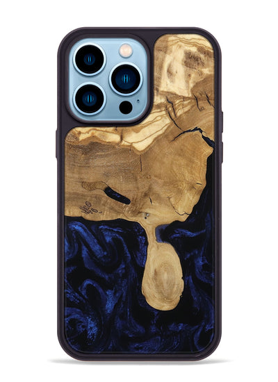 iPhone 14 Pro Max Wood Phone Case - Cecile (Ancient Olive, 801877)