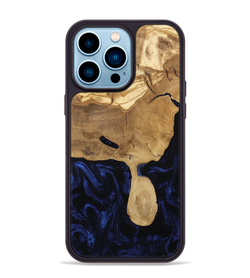 iPhone 14 Pro Max Wood Phone Case - Cecile (Ancient Olive, 801877)