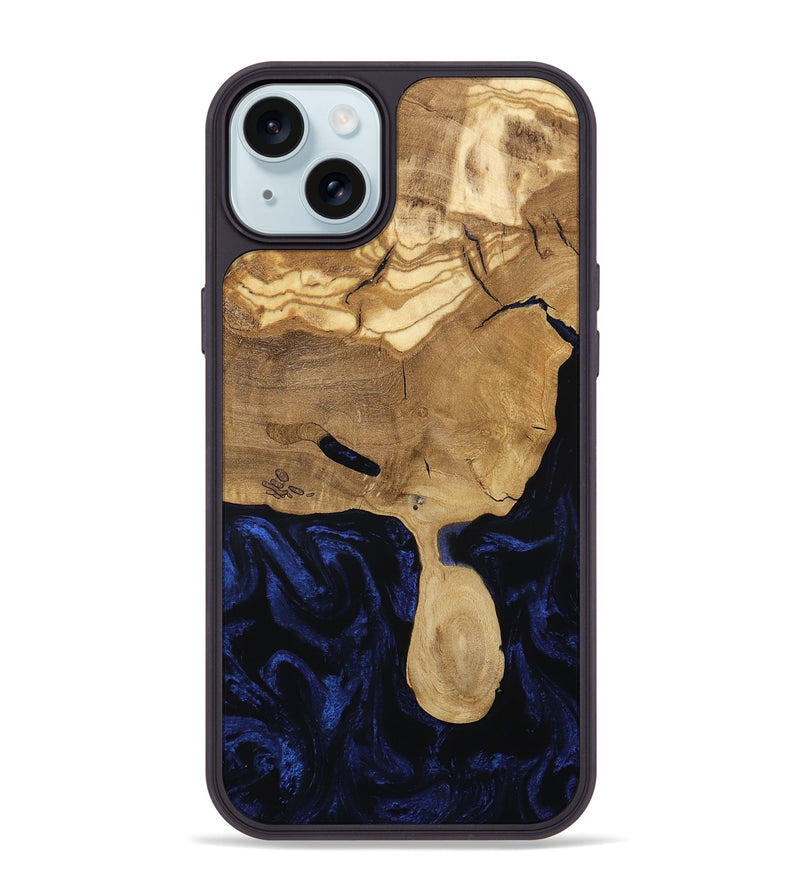 iPhone 15 Plus Wood Phone Case - Cecile (Ancient Olive, 801877)