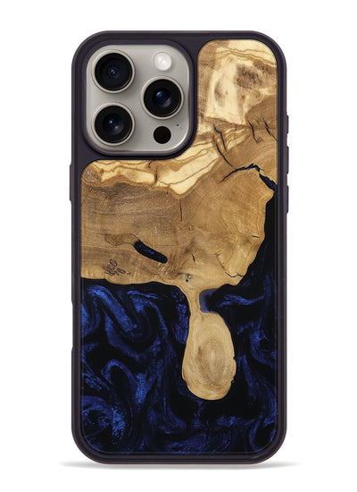 iPhone 16 Pro Max Wood Phone Case - Cecile (Ancient Olive, 801877)