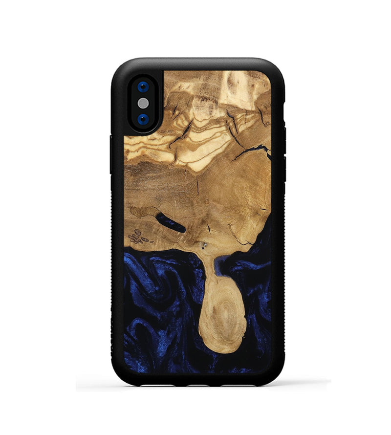 iPhone Xs Wood Phone Case - Cecile (Ancient Olive, 801877)