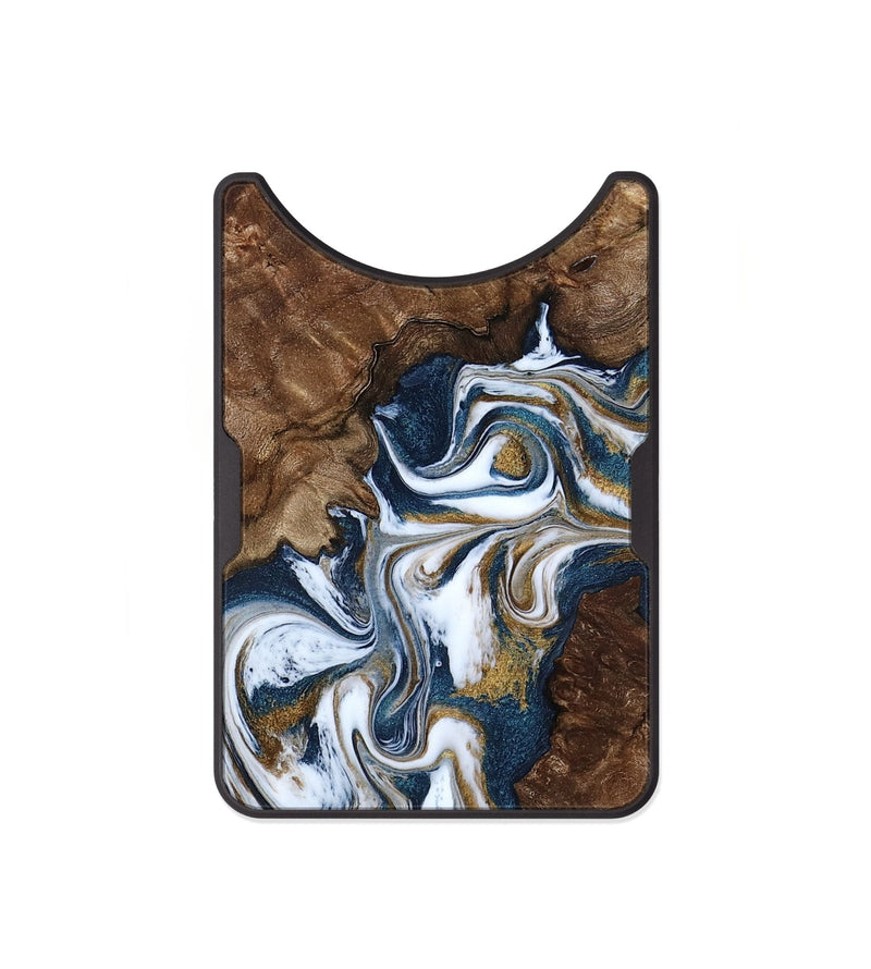 Alloy Wood Wallet - Jamison (Teal & Gold, 801882)