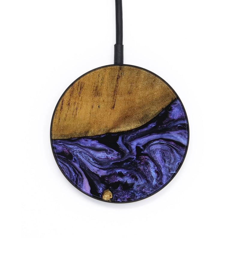 Circle Wood Wireless Charger - Connie (Purple, 801890)