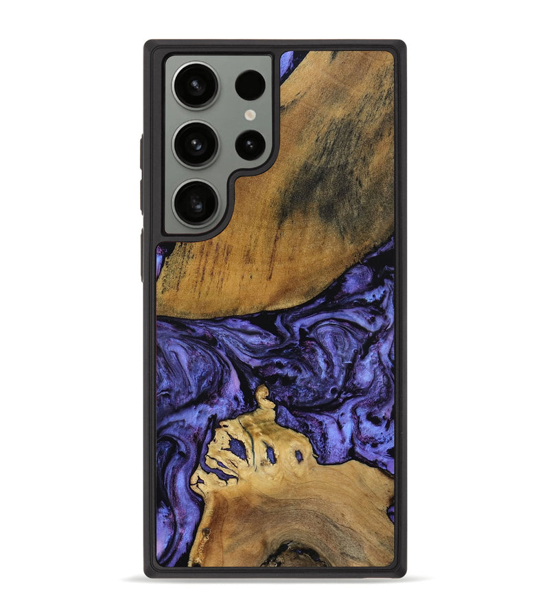 Galaxy S23 Ultra Wood Phone Case - Connie (Purple, 801890)