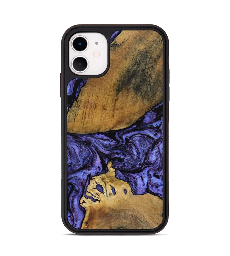 iPhone 11 Wood Phone Case - Connie (Purple, 801890)