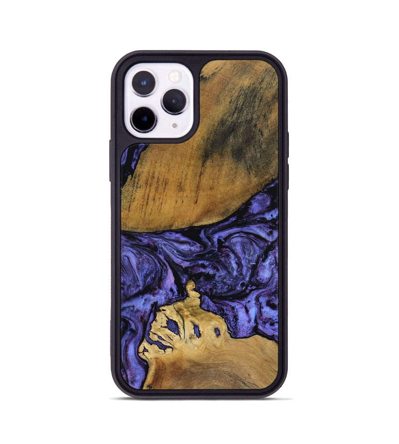 iPhone 11 Pro Wood Phone Case - Connie (Purple, 801890)