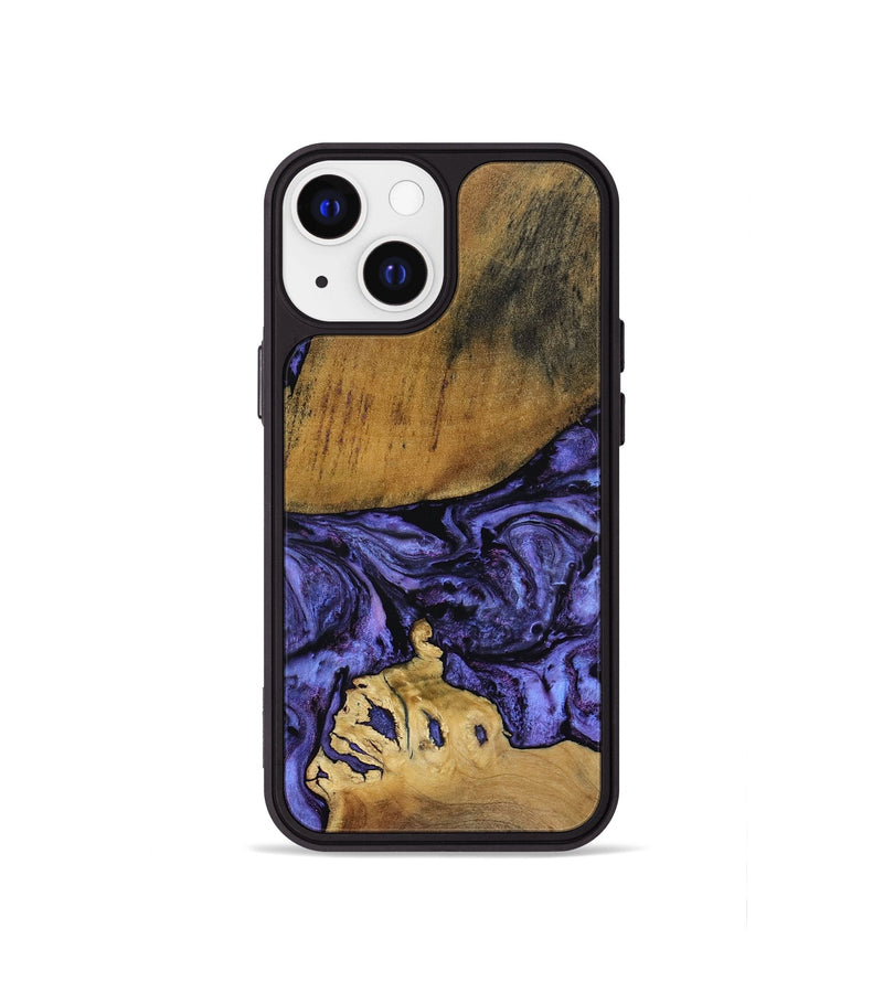 iPhone 13 mini Wood Phone Case - Connie (Purple, 801890)