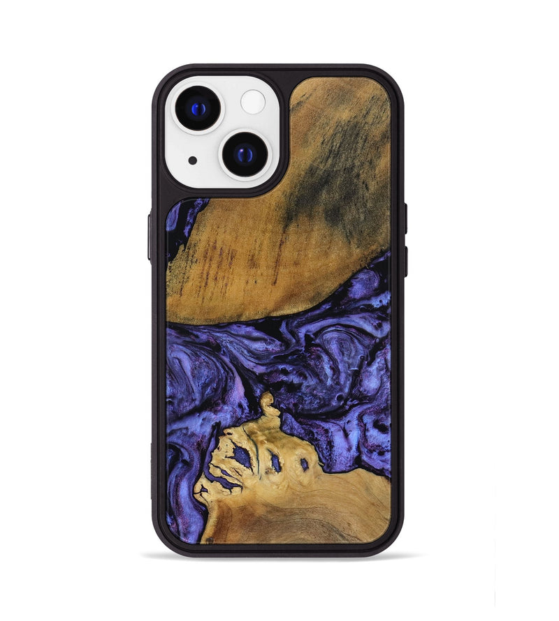 iPhone 13 Wood Phone Case - Connie (Purple, 801890)