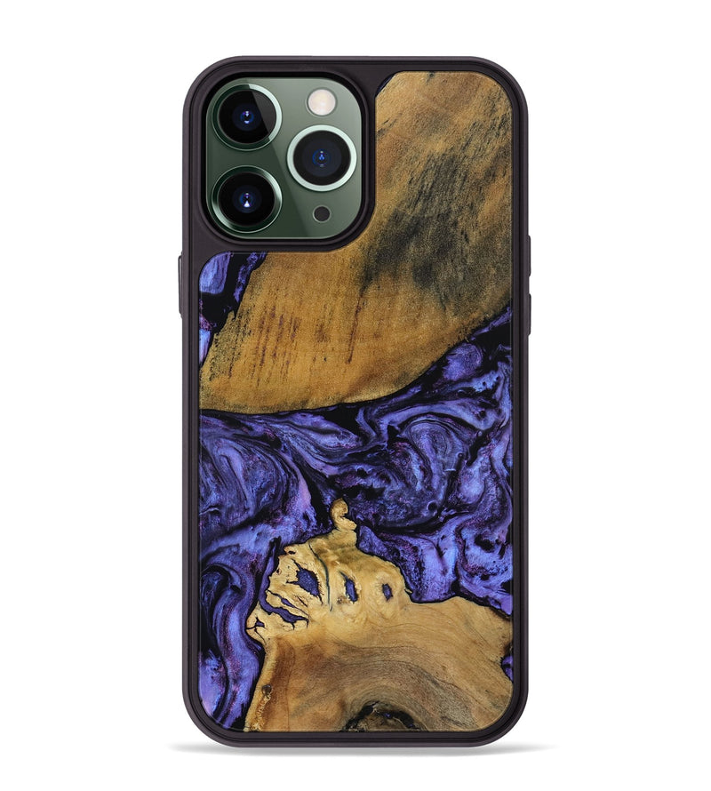 iPhone 13 Pro Max Wood Phone Case - Connie (Purple, 801890)