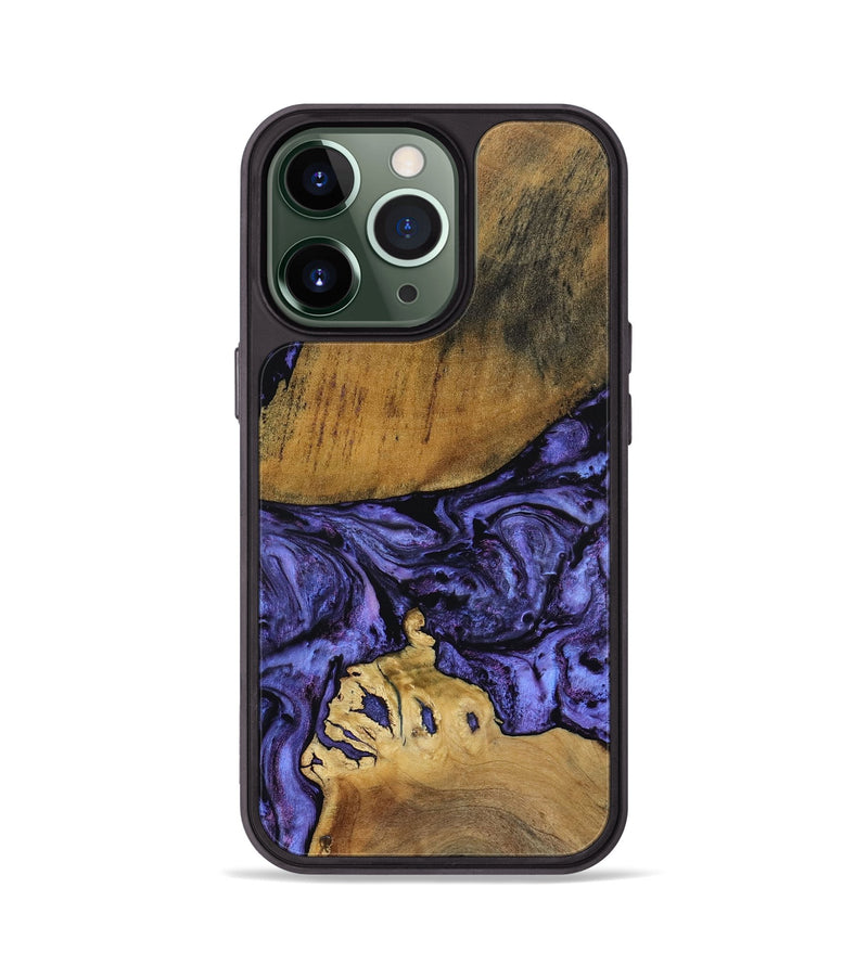 iPhone 13 Pro Wood Phone Case - Connie (Purple, 801890)