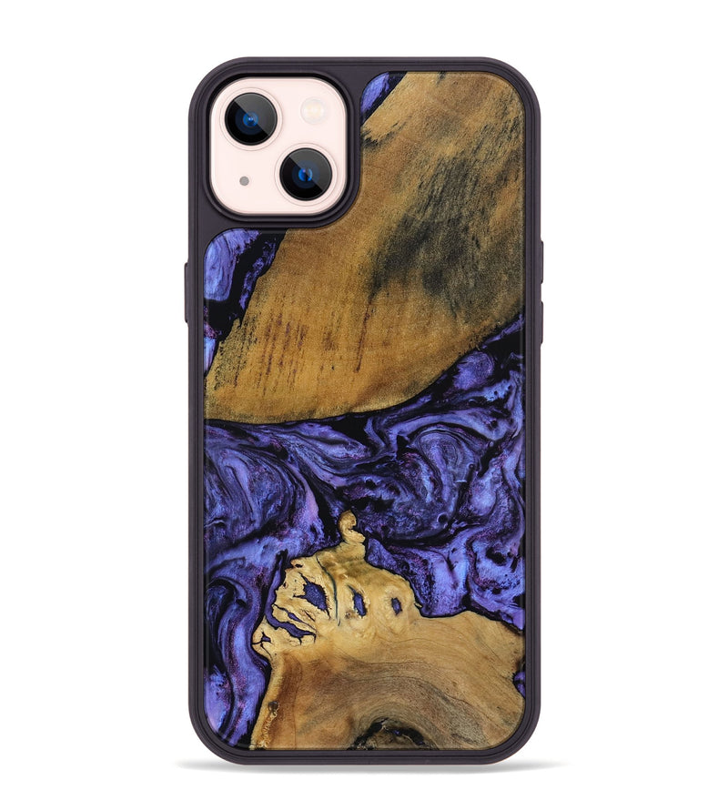 iPhone 14 Plus Wood Phone Case - Connie (Purple, 801890)