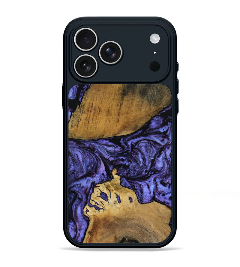 iPhone 17 Pro Max Wood Phone Case - Connie (Purple, 801890)