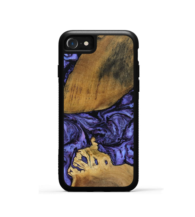iPhone SE Wood Phone Case - Connie (Purple, 801890)