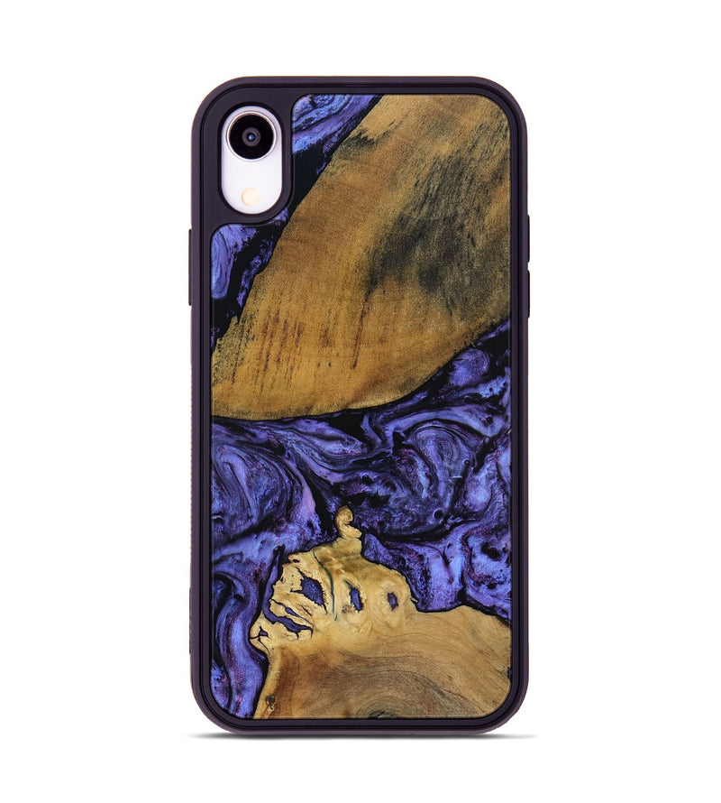 iPhone Xr Wood Phone Case - Connie (Purple, 801890)