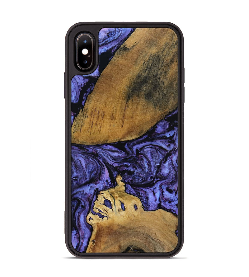 iPhone Xs Max Wood Phone Case - Connie (Purple, 801890)
