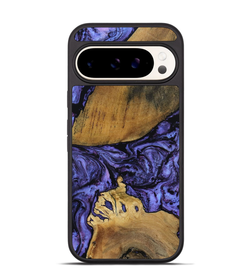 Pixel 9 Wood Phone Case - Connie (Purple, 801890)